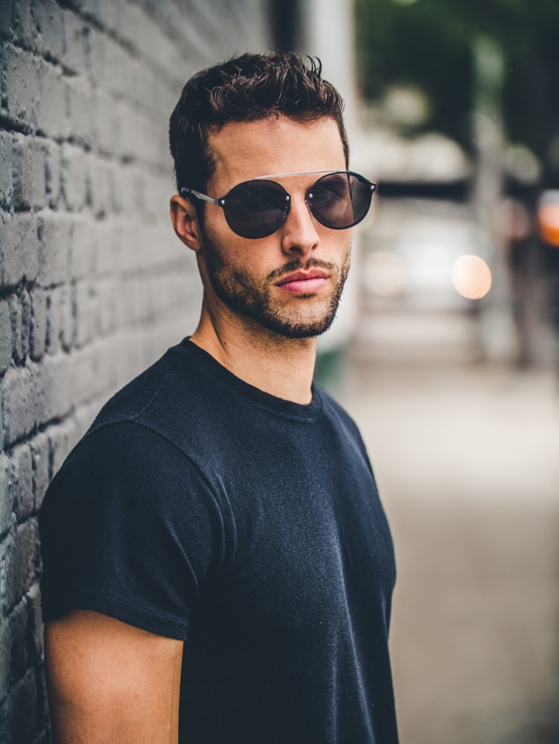 beside, leisure activity, beard, man, model, building, sunglasses, lip, casual clothing, handsome, camera, lifestyles, beautiful people, product shot, portrait