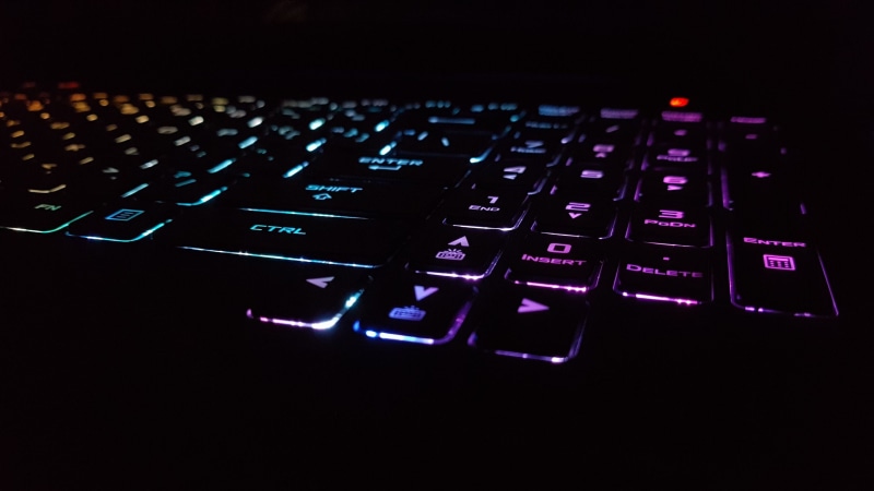 backlit, keyboards, laptop, technology, RGB, 2K, Republic of Gamers
