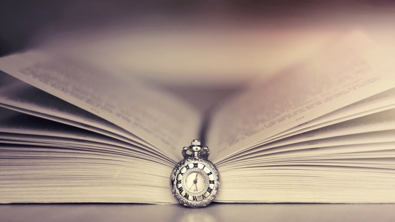 publication, jewelry, indoors, round, focus on foreground, 1080P, personal accessory, education, books, pocket, minute hand, antique, clock face, instrument of time
