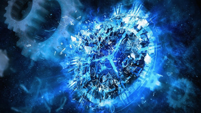 watch, lights, artwork, clock, technics, art, time, 1080P