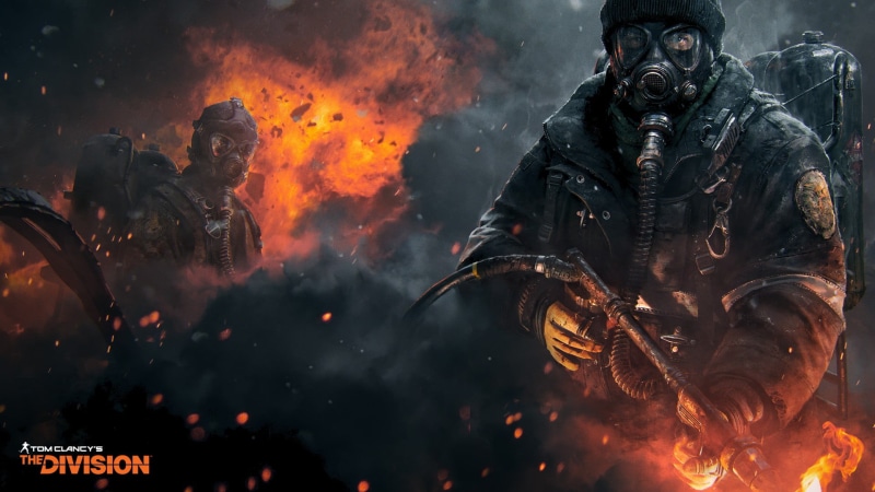 fire, Tom Clancys The Division, nature, communication, celebration, men, heat - temperature, division, day, outdoors, 1080P, technology, smoke - physical structure