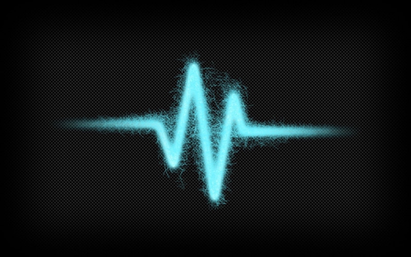 indoors, dark, no people, pattern, design, close-up, sign, line, equipment, night, neon, shiny, black, lighting equipment, glowing, computer Graphic, heartbeat
