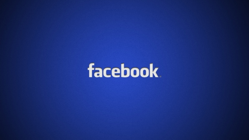 simple background, Facebook, social networks, logo, blue background, 1080P