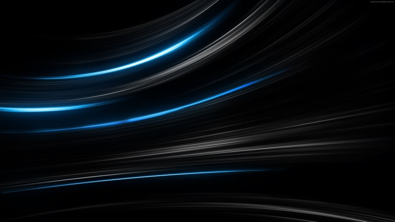 4K, lines, blue, black, 4K