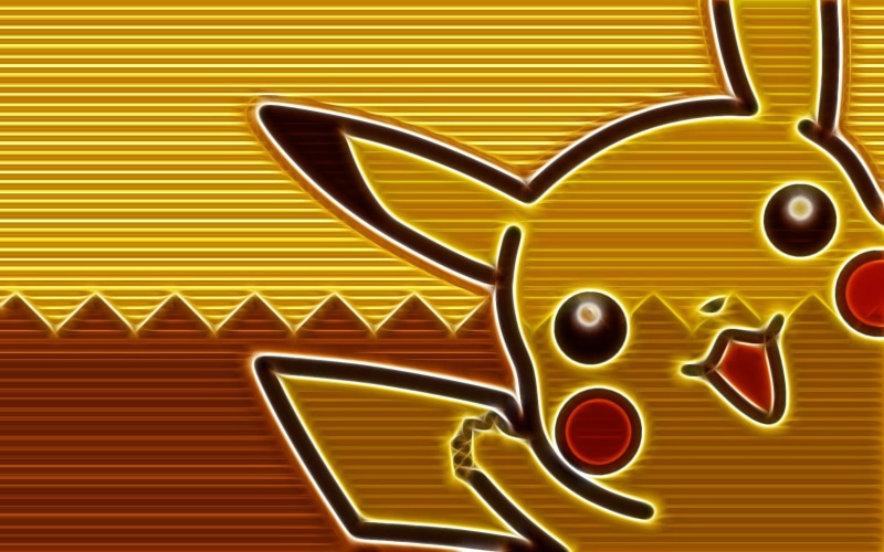 Pikachu, metal, Pokémon, pokemon, no people, yellow, pattern, 720P, abstract, striped, food and drink, design, communication, red, illustration, digital art