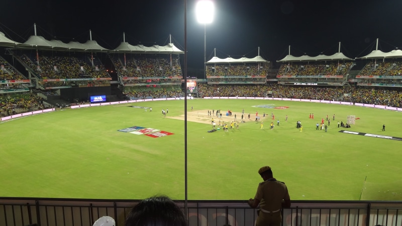 light, illuminated, match - sport, spectator, crowd, lifestyles, adult, field, pitch, people, competition, cricket ground, cricket, 4K, real people, built structure