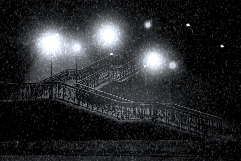 mystical, walkway, effort, lamp posts, 1080P, park, mysterious, floodlit, street lamp, shadows, night, outside, no people, photo, city, competitive sport