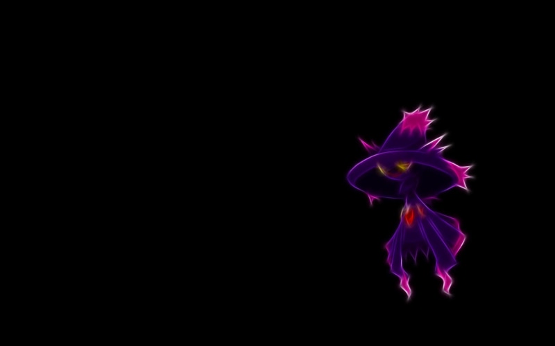 black, black background, 1080P, minimalism, mismagius, background