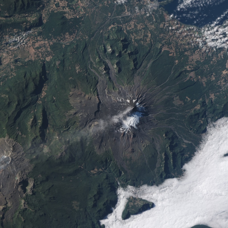 Ash, 2K, snow, NASA, landscape, volcano, Eruptions, mountain, Satellite Imagery, Chile, Villarrica