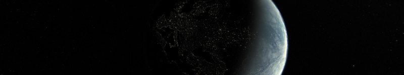 Earth, space, planet, space art, dark, 8K