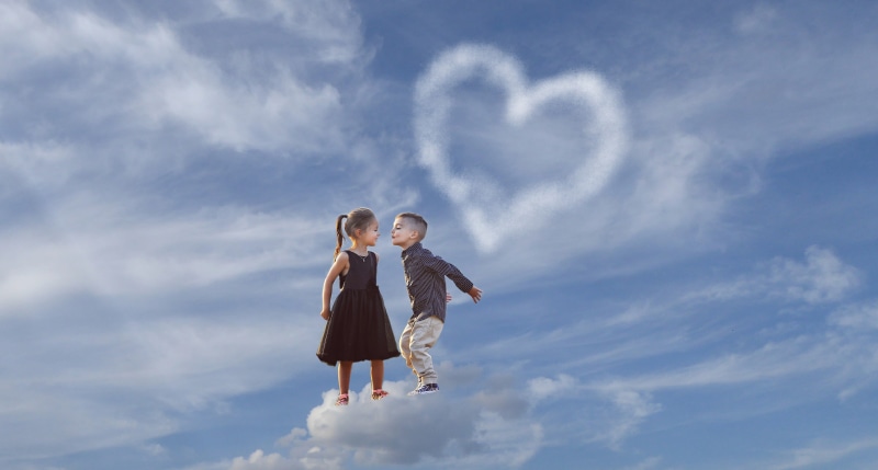 outdoors, boy, universe, childhood, globe, mother earth, mood, all, welcome, kiss, clouded sky, lovers, partly cloudy, family, hair, girl, clouds heart