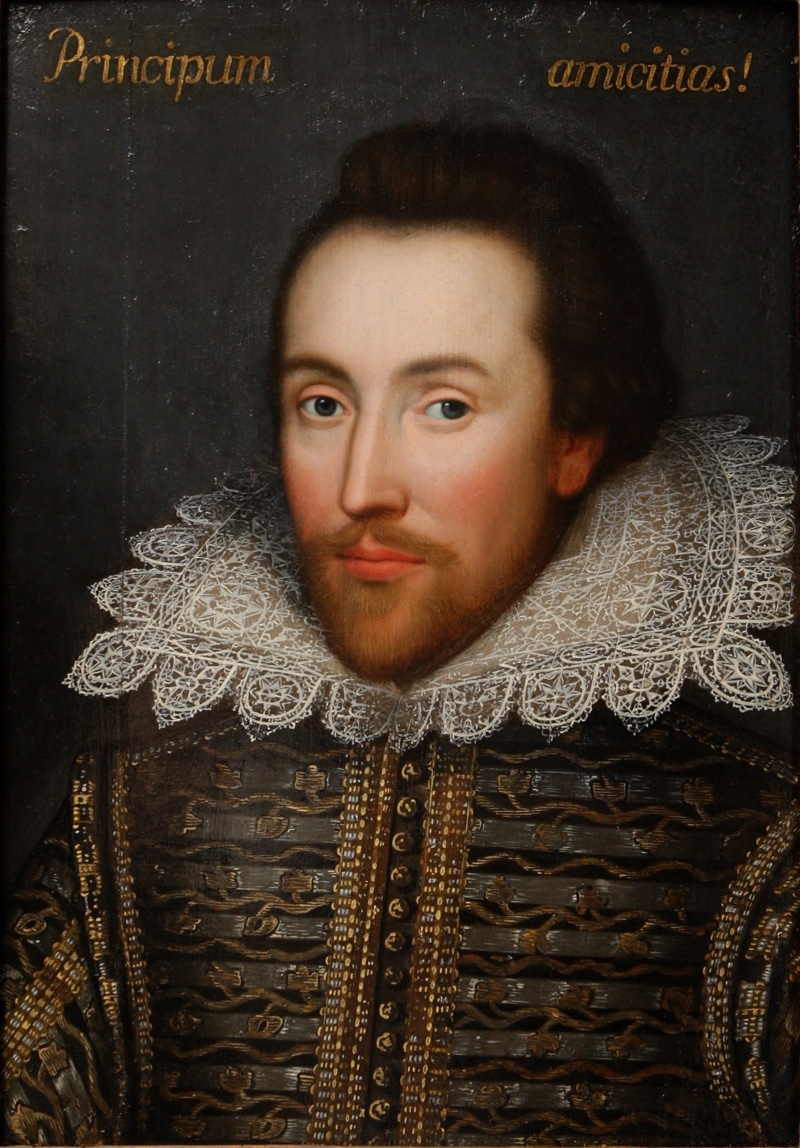 winter, people, real people, front view, lifestyles, william shakespeare, warm clothing, portrait, hairstyle, leisure activity, principum, painting, writer