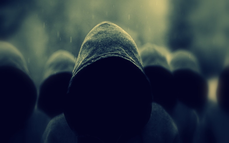 hoodie, selective focus, social issues, dark, mystery, artwork, close-up, 1080P, sign, hoods, rain, nature, black, digital art, shape, night, gray, sport