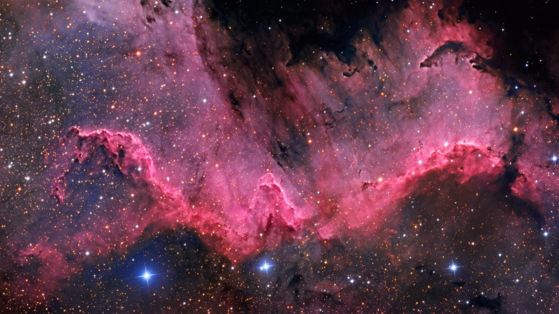 nebula, universe, space, 4K, stars, ngc 7000, north america nebula, cygnus