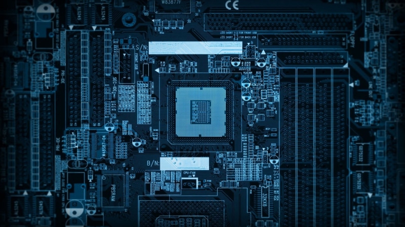 chip, processor, microchip, 1080P, computer