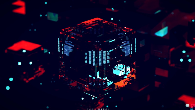 no people, lighting equipment, equipment, close-up, backgrounds, chip, technology, glowing, indoors, red, illuminated, machinery, computer, 1080P, high angle view