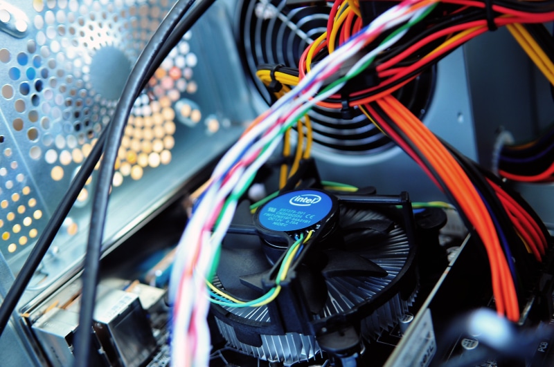 cooling, fan, close-up, internet, complexity, processor, parts, network connection plug, connection, intel, computer equipment, hardware, technology, black