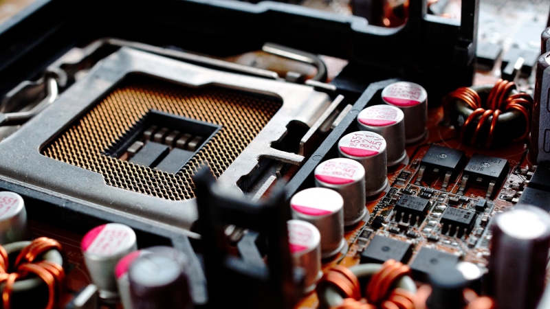 circuit board, microchip, motherboard, brown, Intel, equipment, electrical equipment, communication, industry, music, sound mixer, close-up, computer chip