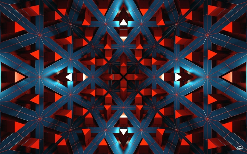 shiny, abstract, repetition, digital art, symmetry, art and craft, indoors, 1080P, CGI, design, no people, decor, render, close-up, night, textured, full frame