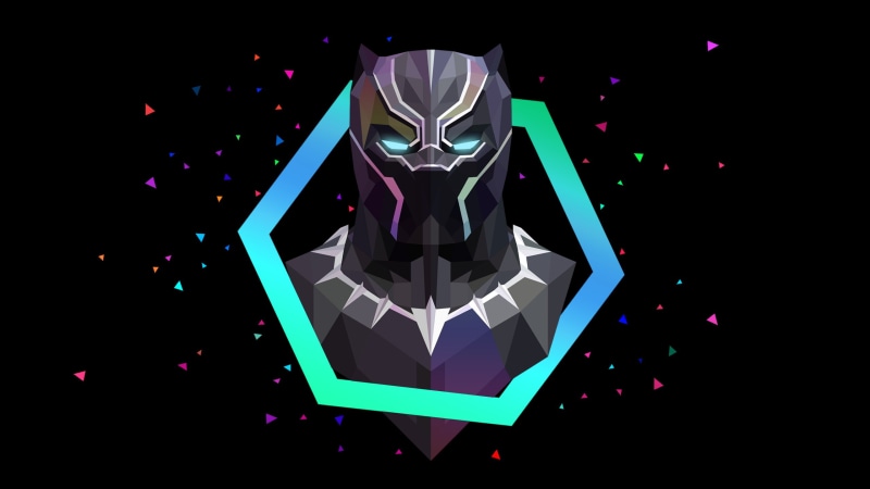 Lowpoly, 2K, Panther, Black, Artwork