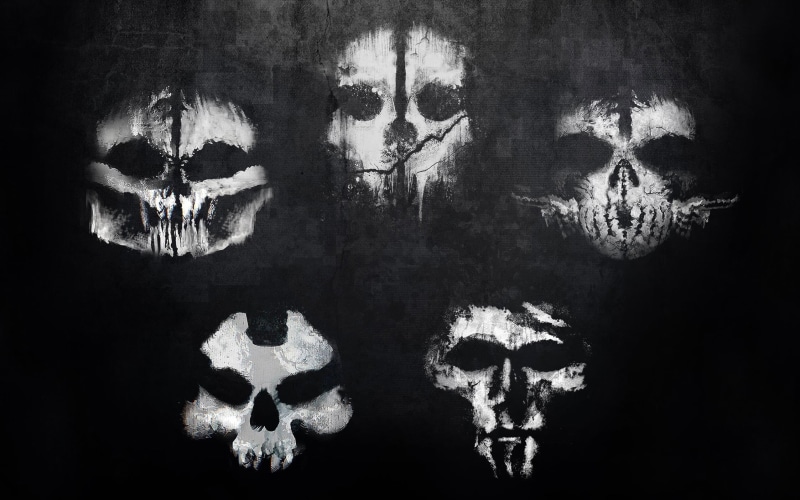 Infinity Ward, Activision Publishing, artworks, reflection, history, body part, animal body part, human bone, spooky, human body part, drawings, dark, David Walker