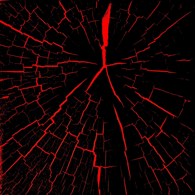 damaged, black Color, black, cracked, red, pattern, wood, studio shot, textured, abstract, shape, close-up, illustration, space, full frame, no people