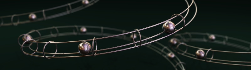 selective focus, metal, two objects, no people, sport, panoramic, digital art, studio shot, close-up, toys, ball, focus on foreground, three objects, black