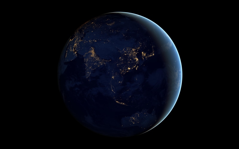 blue, australia, planet - space, Globe, studio shot, earthatnight, no people, planet earth, goddard, black, goddardspaceflightcenter, black background