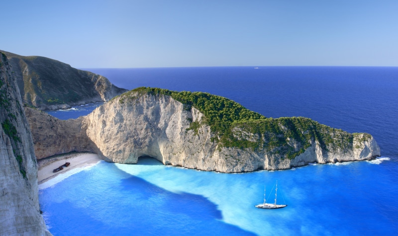 outdoors, vacations, sea, smugglers Wreck, landscape, santorini, tranquility, sunny, scenics, travel, ionian Islands, bay Of Water, travel Destinations