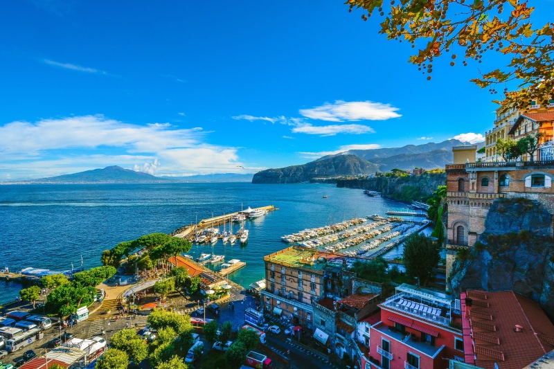 hills, italy, coastline, building exterior, cloud - sky, pretty, blue, sky, cityscape, scenic, italian, tourism, sorrento, architecture, nature, built structure