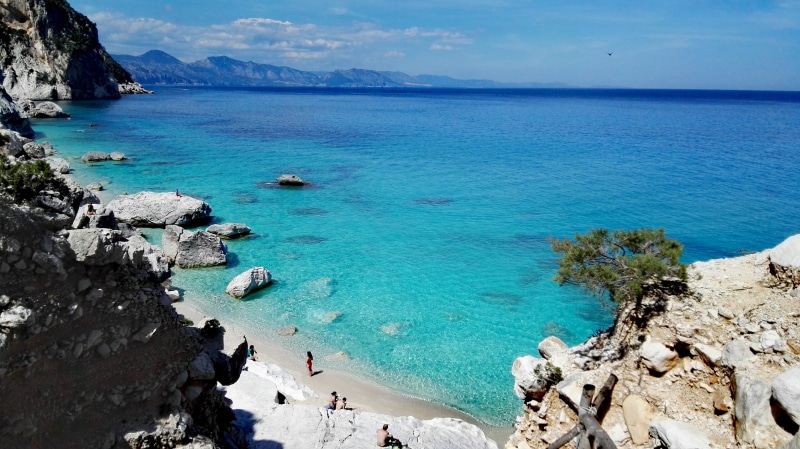 idyllic, tranquil scene, booked, horizon over water, turquoise, mediterranean, incidental people, stone, italy, east sardinia, cala goloritzè, nature, water