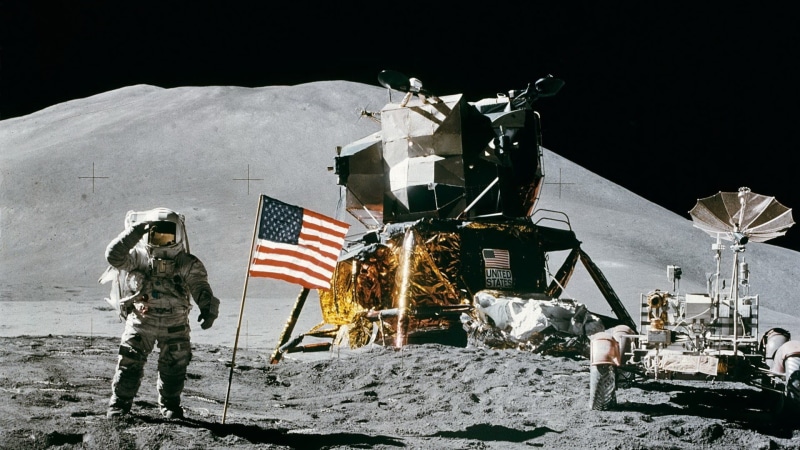 full length, astronaut, cold temperature, uniform, commemorative, Moon, flag, winter, NASA, people, military, real people, clothing, army, patriotism, two people