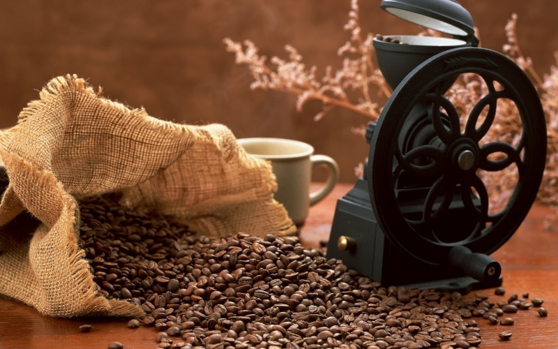 roasted coffee bean, caffeine, close-up, wood - material, brown, coffee, no people, food and drink, container, seed, freshness, indoors, coffee beans, still life