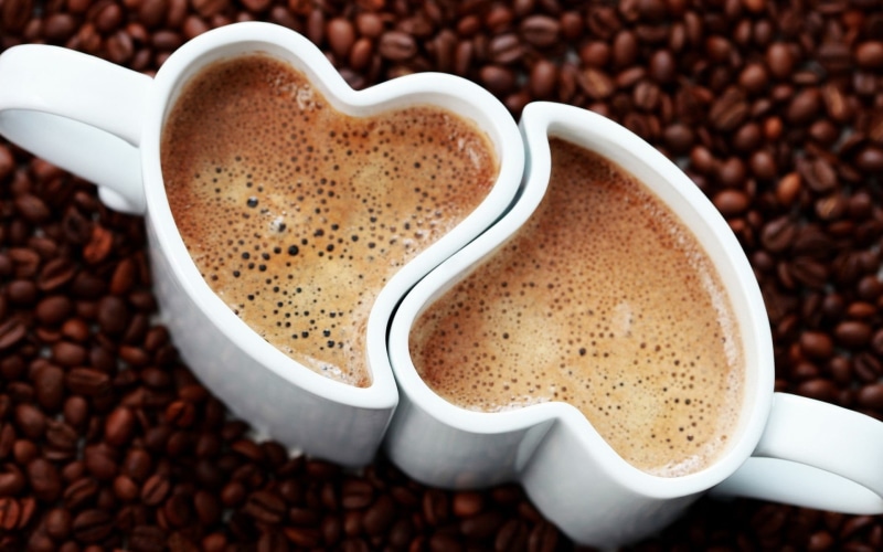cup, ceramic, freshness, 1080P, coffee, hot drink, food, drink, roasted coffee bean, brown, mugs, crockery, frothy drink, coffee cup, close-up, refreshment