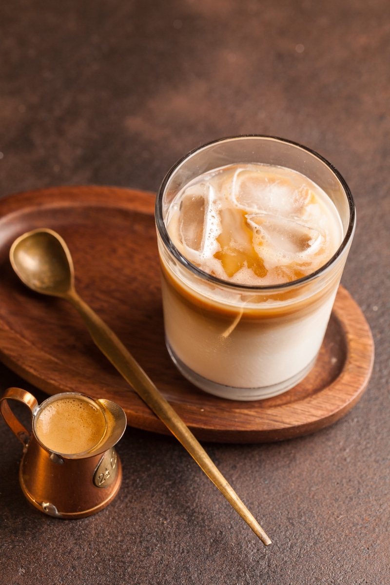 temptation, espresso, ukraine, ice, drink, kitchen utensil, wooden spoon, kiev, hot drink, table, eating utensil, coffee, ready-to-eat, refreshment, glass