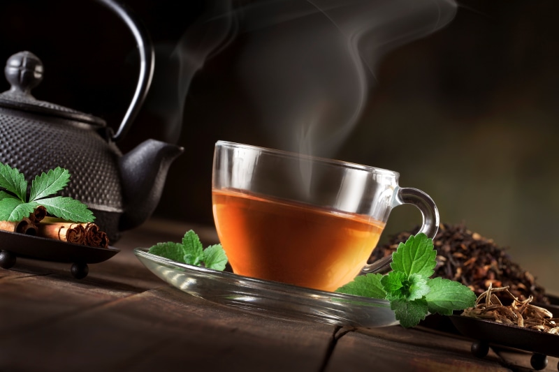 crockery, coffee - Drink, saucer, scented, morning, nature, kettle, glass, dark, leaf, table, hot drink, no People, liquid, caffeine, green Tea, breakfast