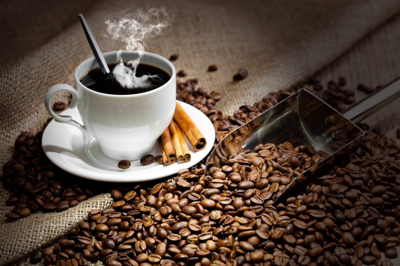 morning, grained, cup, coffee Cup, seed, roasted, gourmet, backgrounds, no People, crockery, mocha, 5K, saucer, corn, refreshment, black Color, roasted coffee bean