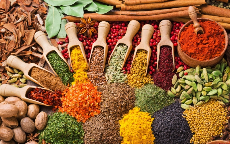 cumin, spices, Muscat, curry, Chile, cuts, saffron, 1080P, mustard, cardamom