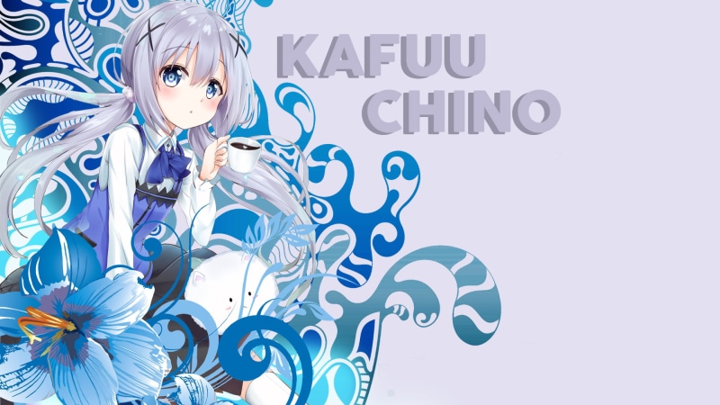 1080P, young women, text, women, beautiful woman, fashion, Kafuu Chino, chino, cappuccino, arts culture and entertainment, anime, western script, young adult