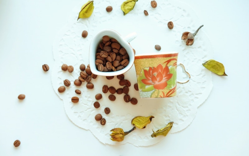heart, filled, ceramic, white, caffeine, mug, beans, art, bean, 720P, cup, coffee, coffee beans