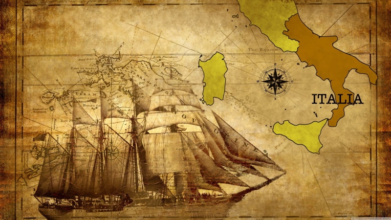 text, old, historic, 1080P, map, vessel, nature, history, physical geography, architecture, no people, transportation, Calabria, ship, built structure
