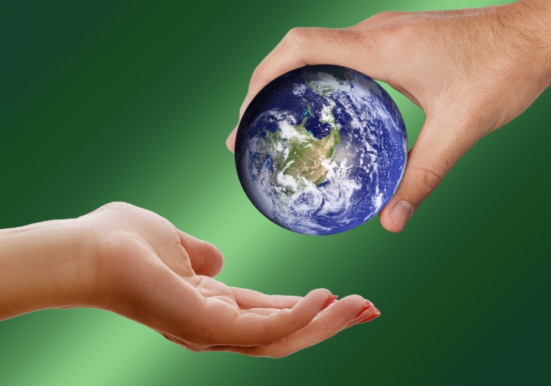state, womans hand, green, keep, green background, environmental protection, space, global, global communications, people, offer, states of america, planet