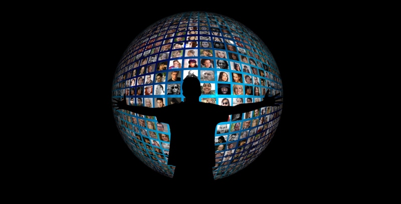 environment, data, sphere, black background, connection, communication, planet earth, global communications, human, creativity, man, blue planet, connected