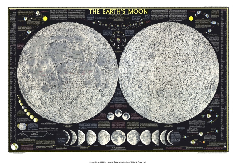 Atlas, The moon, 4K, satellite, map