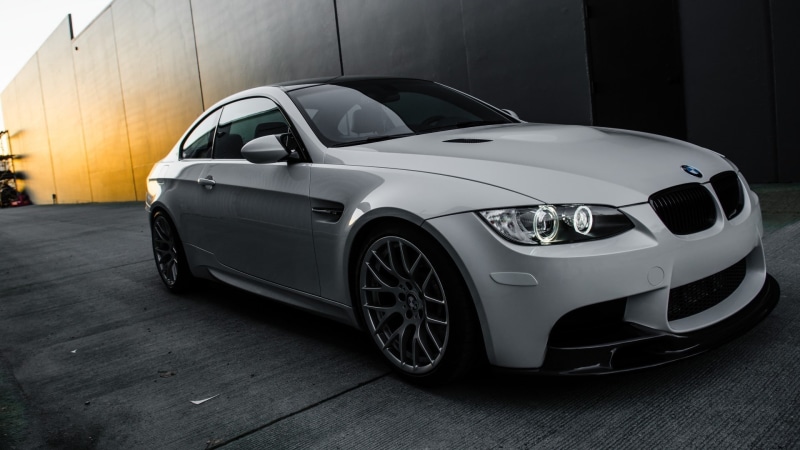 modern, silver colored, shiny, wealth, BMW M3, city, black color, BMW, wheel, mode of transportation, BMW E92 M3, built structure, motor vehicle, transportation