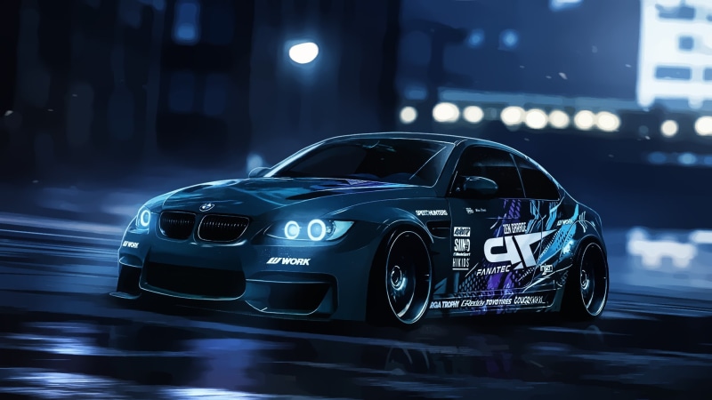 BMW E92 M3, 1080P, vector, car