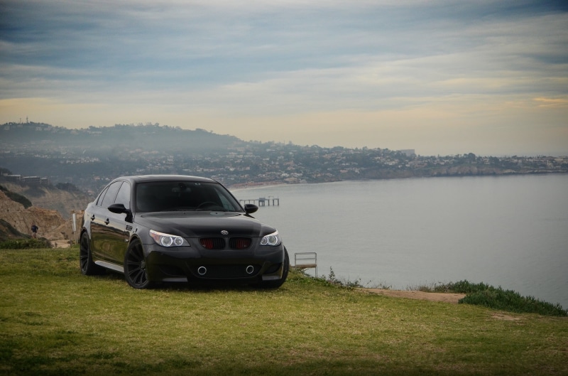 landscape, engine, plant, clouds, sports Utility Vehicle, e60, the sky, drive, mode of Transport, 4wd, sedan, sports Race, black, mode of transportation