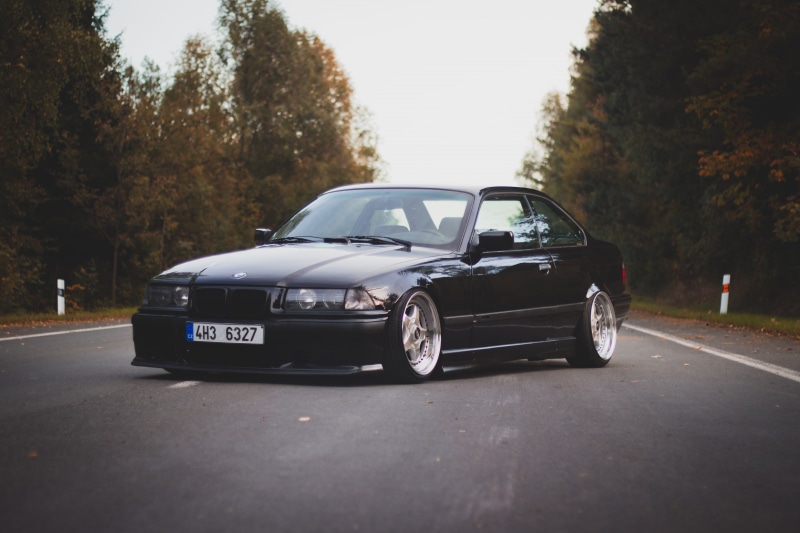 4K, E36, the way forward, stationary, tree, autumn, motor vehicle, Road, no people, BMW, outdoors, car, mode of transportation, 3 series, travel, direction