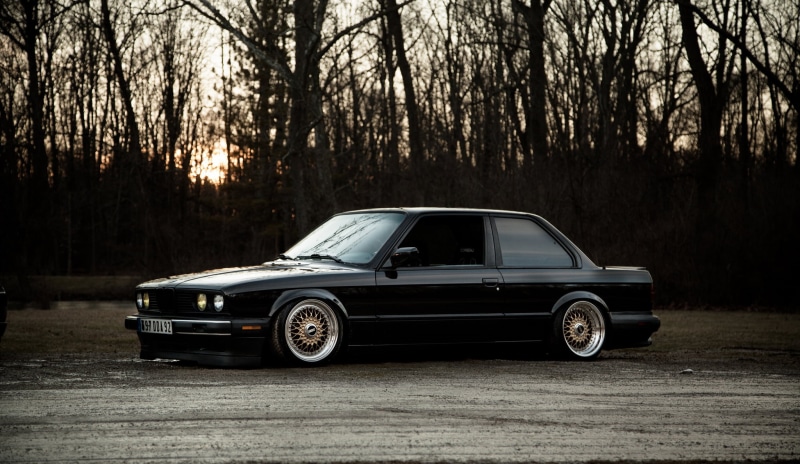 silver colored, chrome, day, antique, no People, sports Car, mode of Transport, coupe, car, black And White, stance, 325si, transportation, outdoors, nostalgia