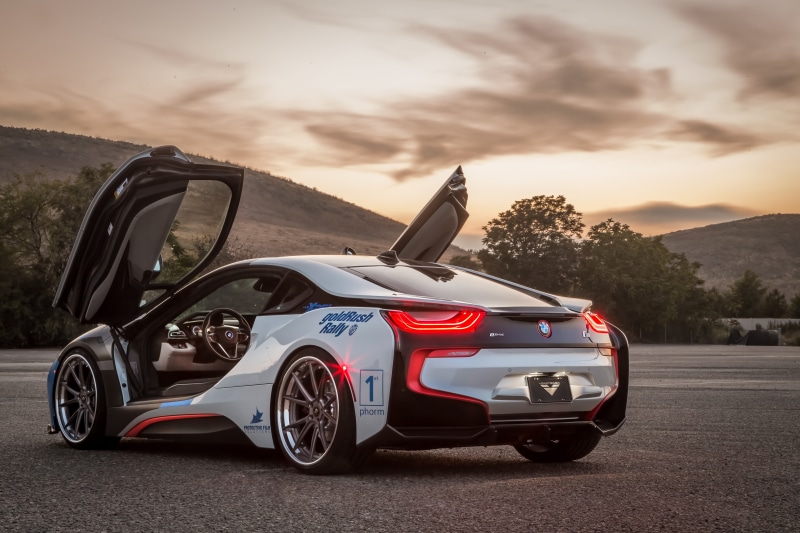 BMW, BMW i8, car, 5K